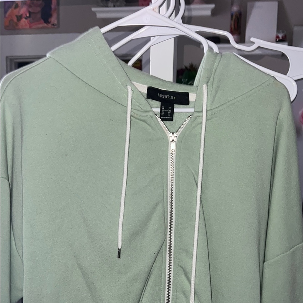 Forever 21 Mint Green Hoodie
